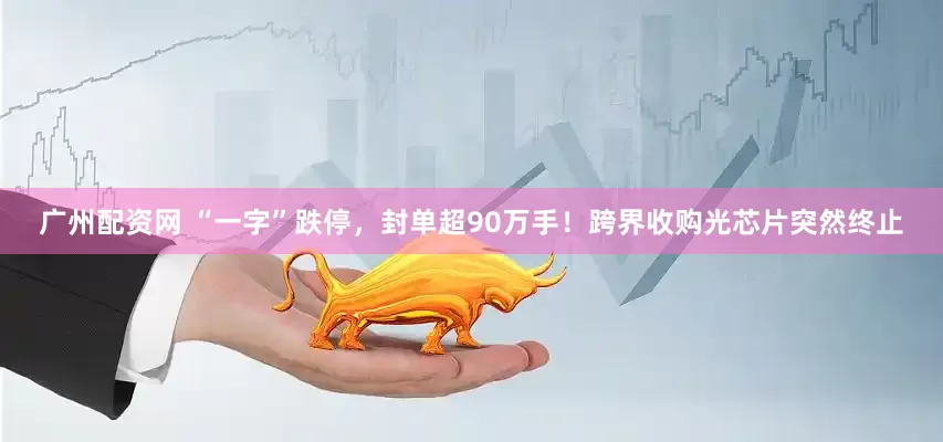 广州配资网 “一字”跌停，封单超90万手！跨界收购光芯片突然终止
